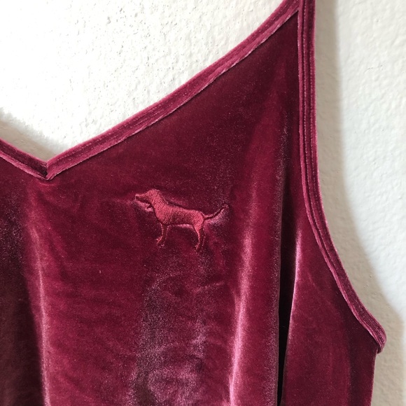 PINK velour camisole - Picture 2 of 4